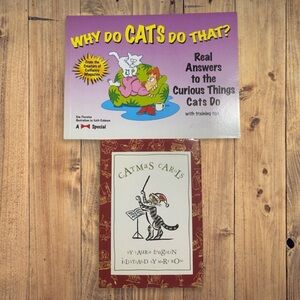 Free w/ $20 Purrchase / Two Cat Books-‘Catmas Carols’ & ‘Why Do Cats Do That?’